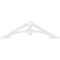 Ekena Millwork Pitch Sellek Architectural Grade PVC Gable Pediment, 48"W x 14"H x 1"P (7/12) GPP048X014X100SLK - alternate 2